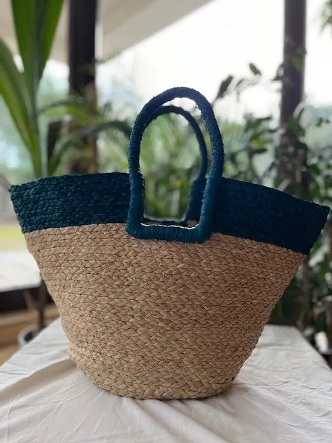 Ręczna pleciona torba z Madagaskaru