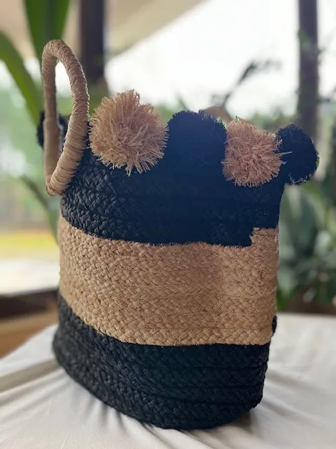 Ręcznie pleciona torba z Madagaskaru