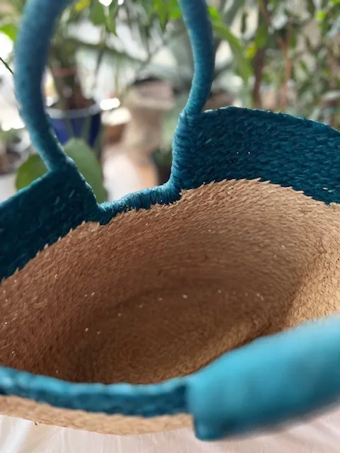 Ręczna pleciona torba z Madagaskaru