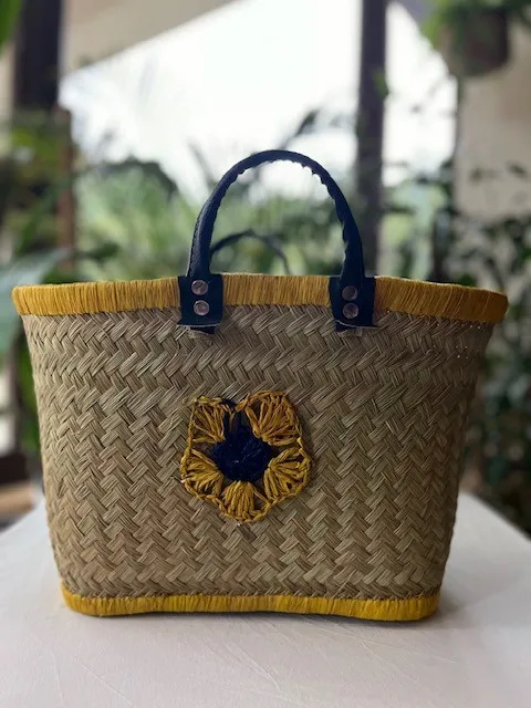 Ręcznie pleciona torba z Madagaskaru