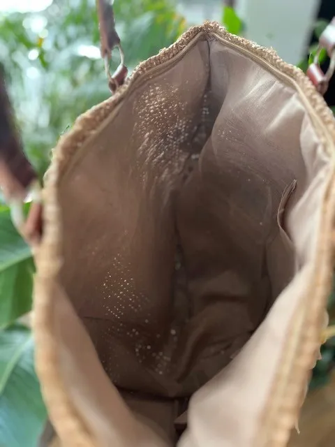 Torebka pleciona z rafii