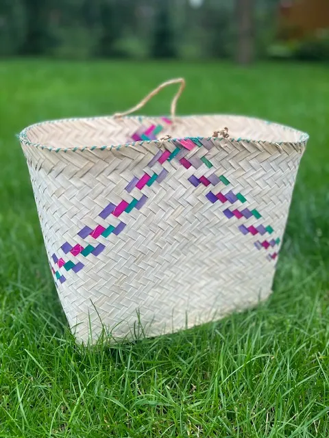 Ręcznie pleciona torba z Madagaskaru