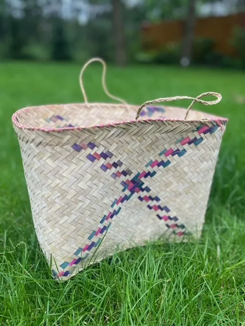 Plecione abażury z rafii