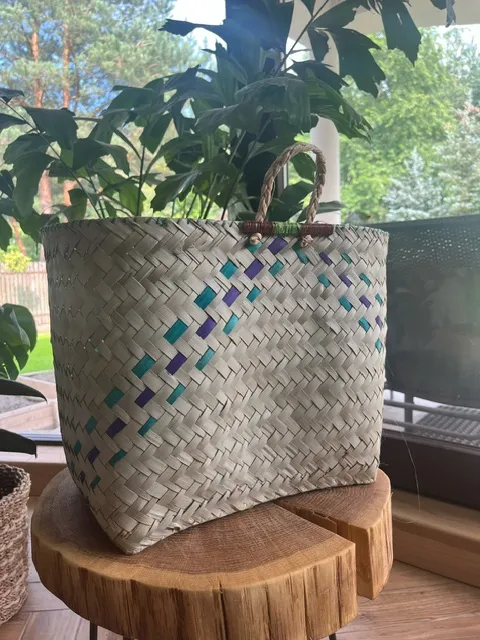 Pleciona torba z rafii